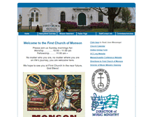Tablet Screenshot of firstchurchmonson.org